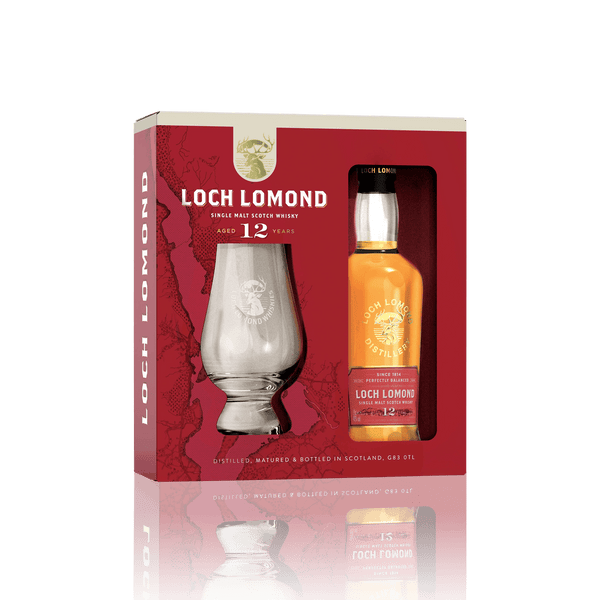 Set Single Lomond Loch Gift Glass 12 & Whisky Year Old Malt (20cl)