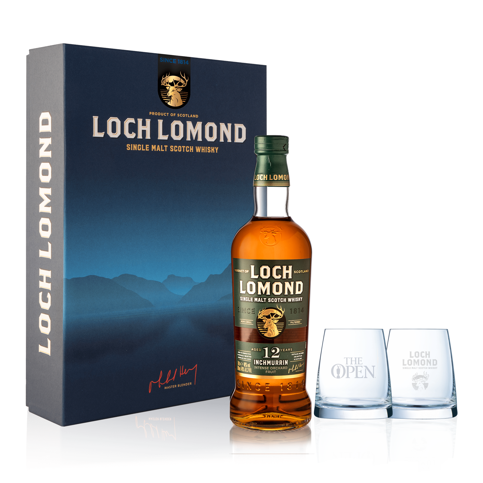 Old Glass Set Whisky & Year Loch Gift | Whiskies Lomond 12