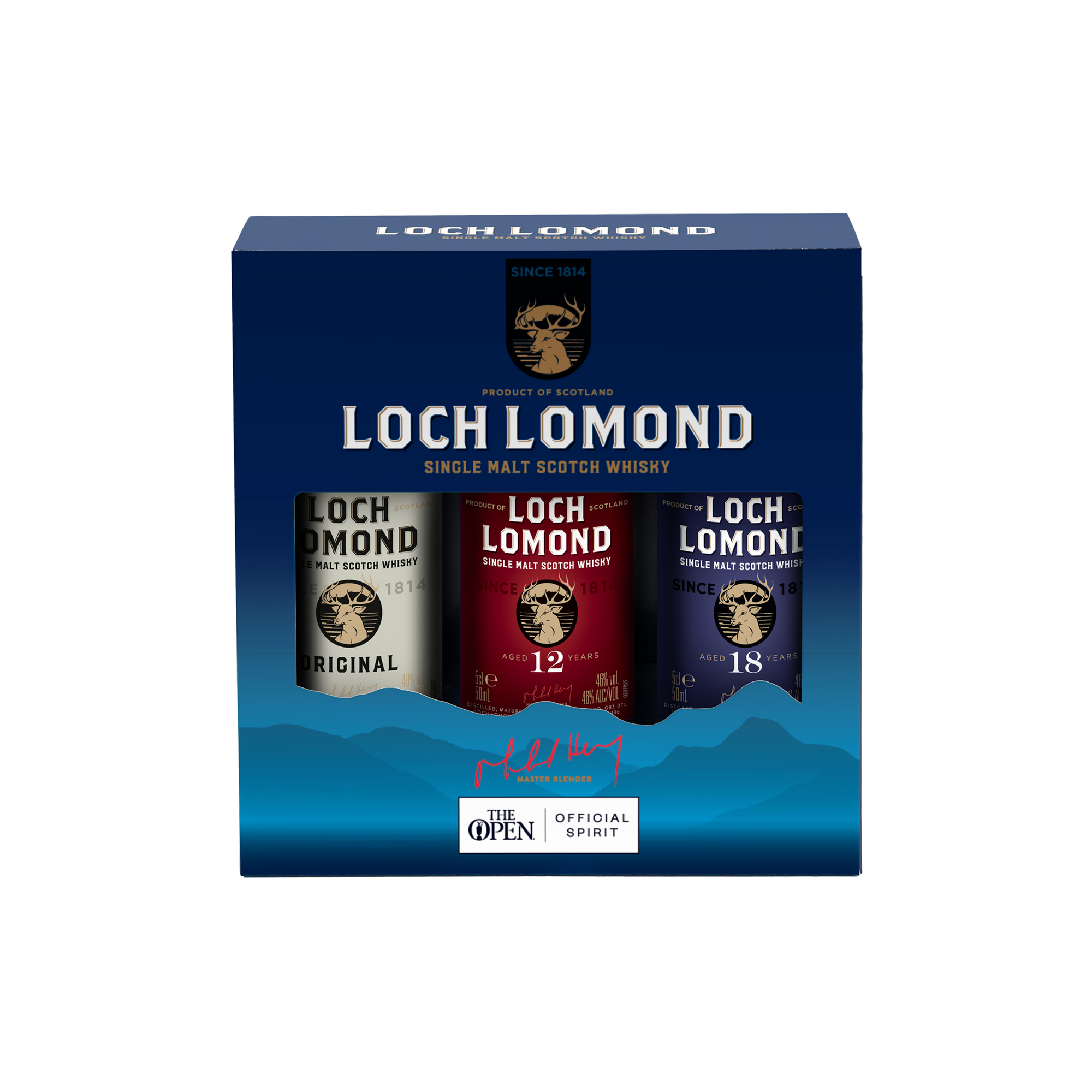 Loch Lomond Original, 12 & 18 Year Old Whisky Tasting Gift Set (3x5cl)