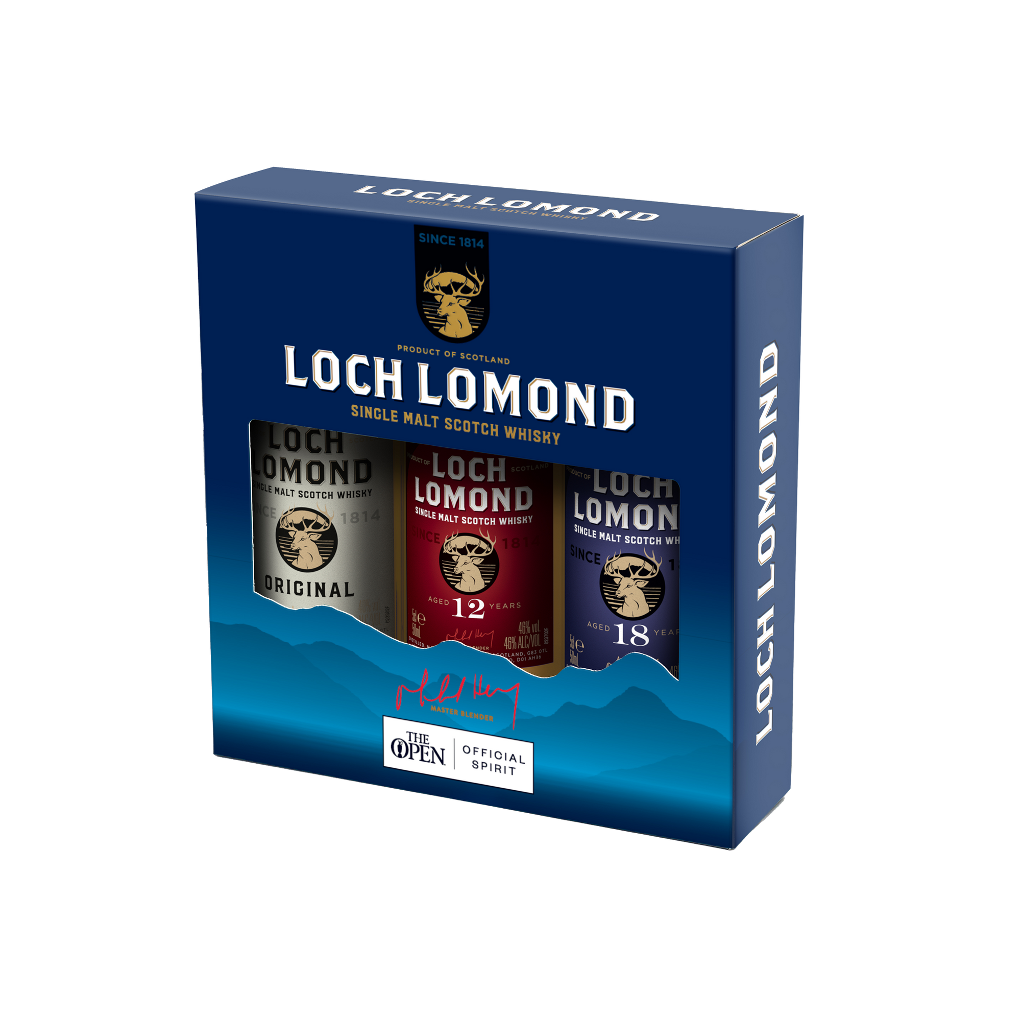 Loch Lomond Original, 12 & 18 Year Old Whisky Tasting Gift Set (3x5cl)